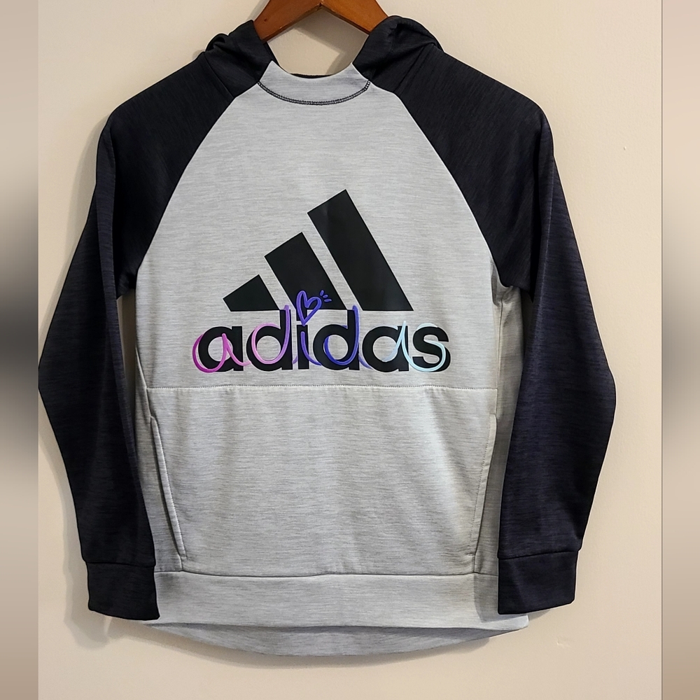 Adidas Girls' Event Mélange Hoodie - Picture 1 of 4